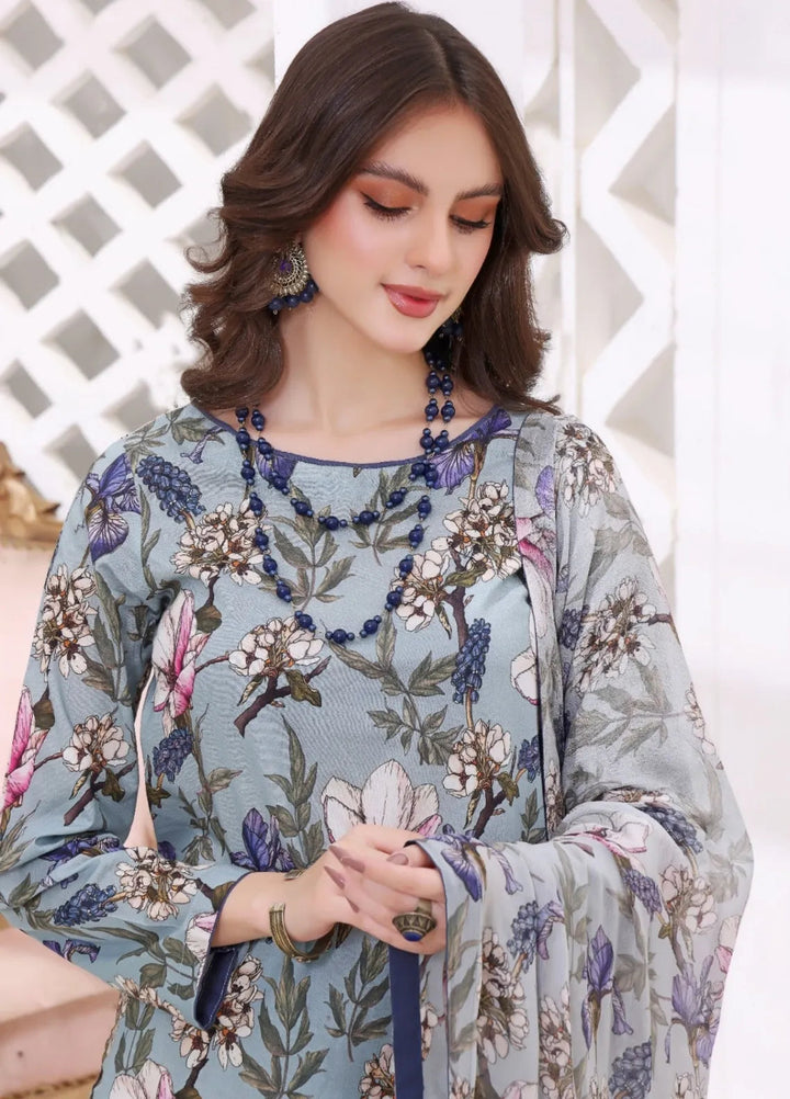 Feathers Pret Printed Lawn 3 Piece Suit Rija
