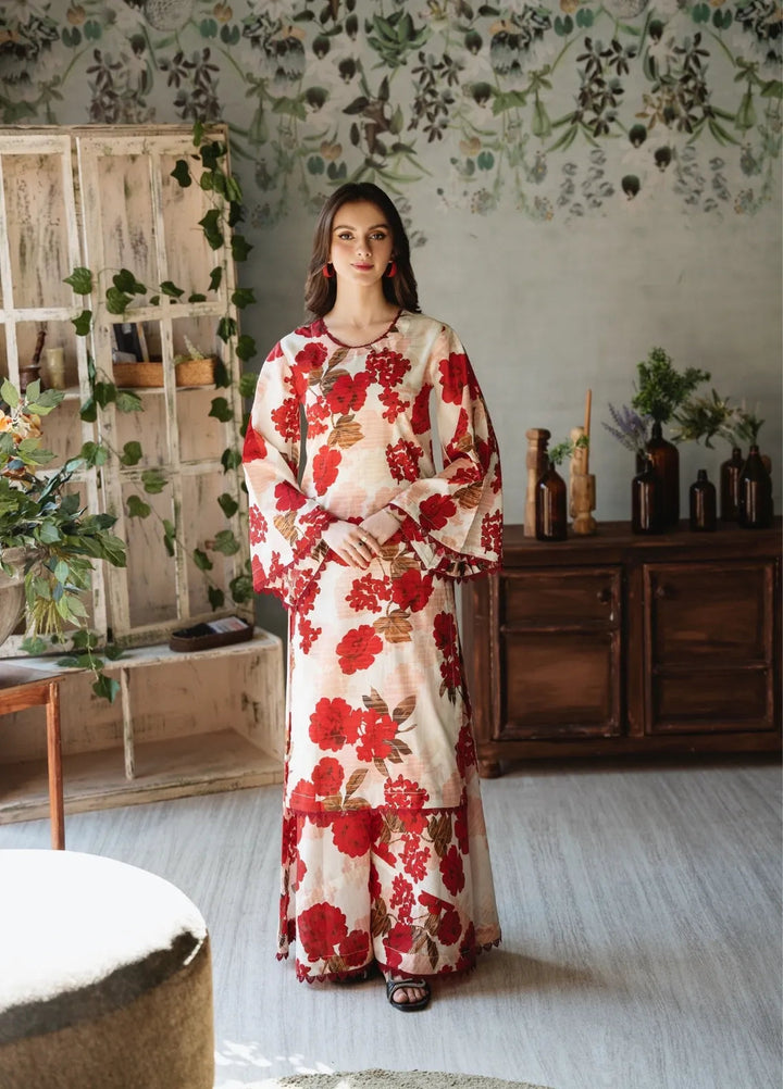 Feathers Pret Printed Lawn 3 Piece Suit Secret Garden