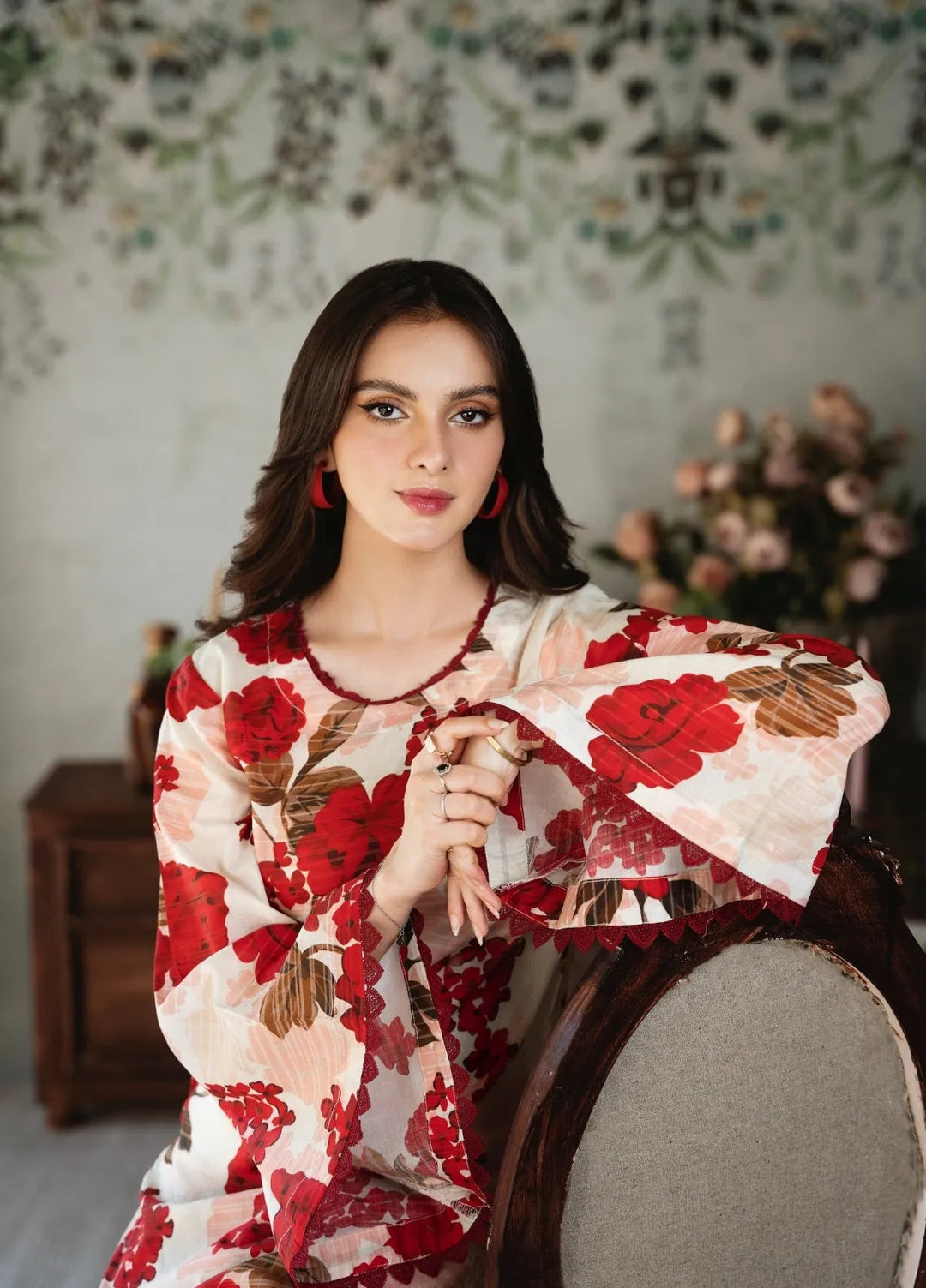 Feathers Pret Printed Lawn 3 Piece Suit Secret Garden