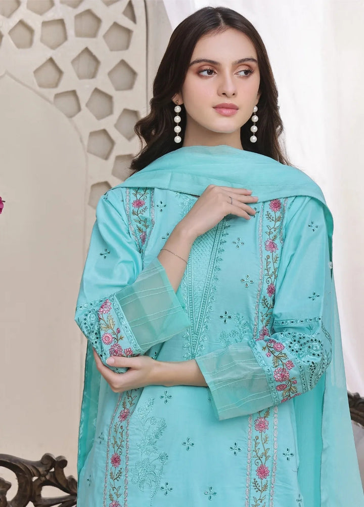 Feathers Pret Embroidered Lawn 3 Piece Suit Shirly