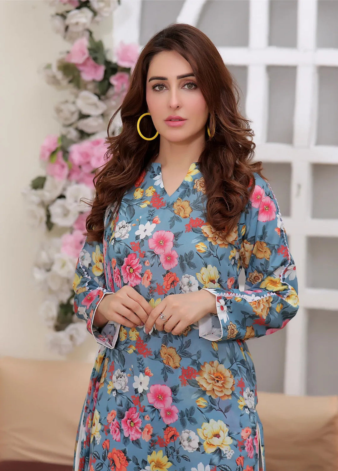 Feathers Pret Printed Lawn 3 Piece Suit Sifarish
