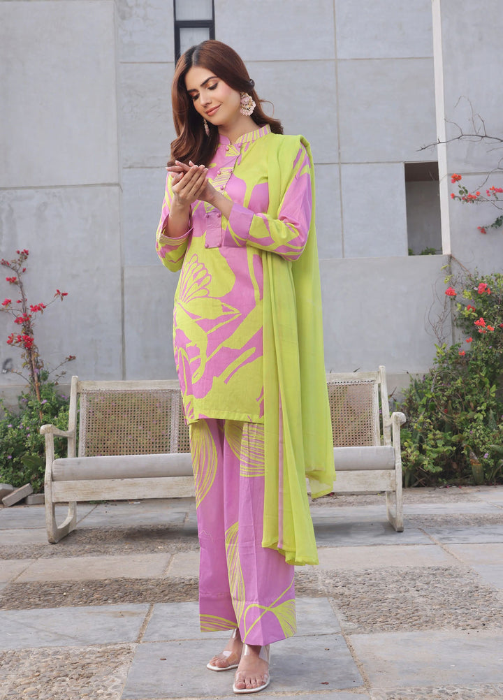 Feathers Pret Printed Lawn 3 Piece Suit Soraye