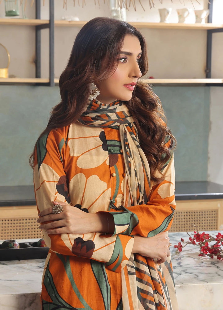 Feathers Pret Printed Lawn 3 Piece Suit Torgin