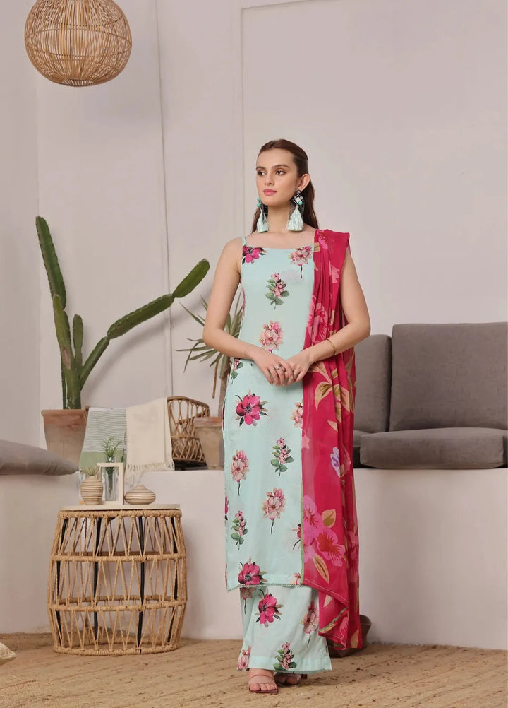Feathers Pret Printed Lawn 3 Piece Suit Tricia