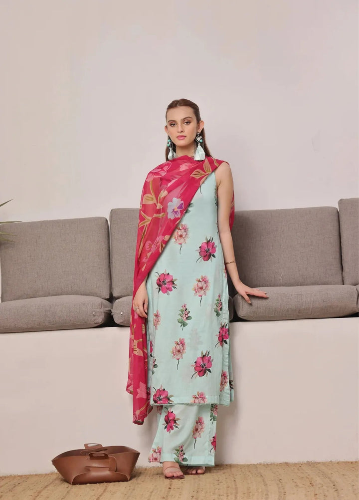 Feathers Pret Printed Lawn 3 Piece Suit Tricia