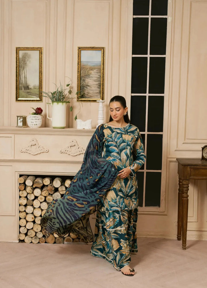 Feathers Pret Printed Lawn 3 Piece Suit Urzel