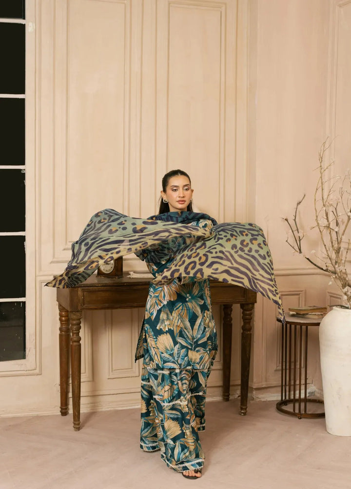 Feathers Pret Printed Lawn 3 Piece Suit Urzel