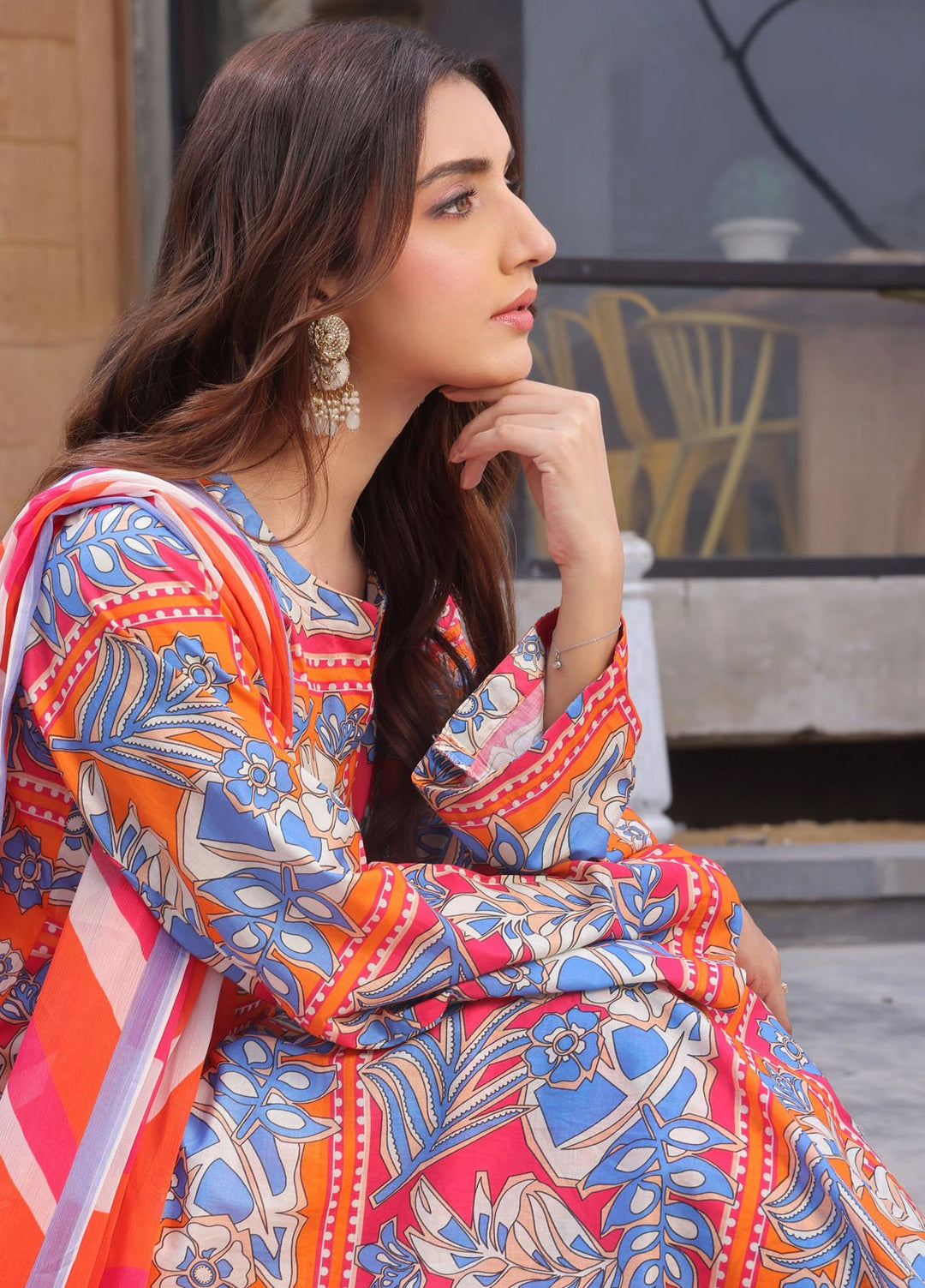 Feathers Pret Printed Lawn 3 Piece Suit Varizen