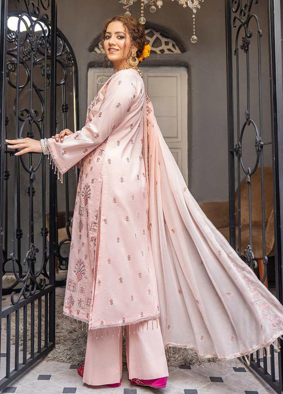 Feroza Embroidered Lawn Suits Unstitched 3 Piece FZ23LL D-03 - Spring / Summer Collection