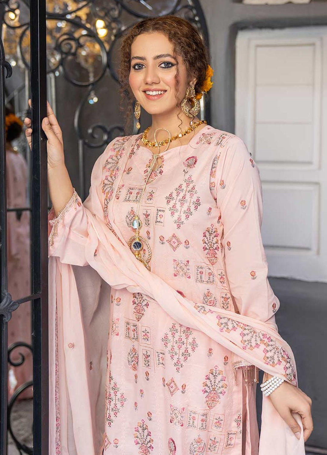 Feroza Embroidered Lawn Suits Unstitched 3 Piece FZ23LL D-03 - Spring / Summer Collection