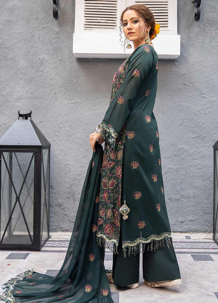 Feroza Embroidered Lawn Suits Unstitched 3 Piece FZ23LL D-04 - Spring / Summer Collection