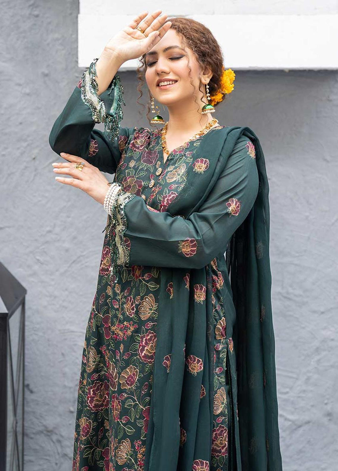 Feroza Embroidered Lawn Suits Unstitched 3 Piece FZ23LL D-04 - Spring / Summer Collection