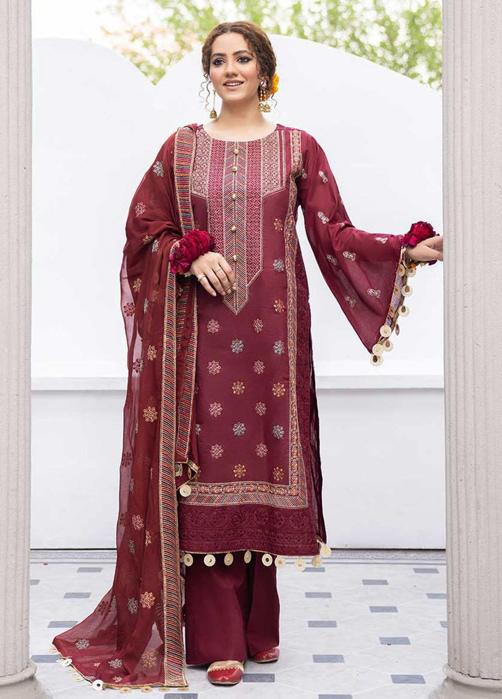 Feroza Embroidered Lawn Suits Unstitched 3 Piece FZ23LL D-06 - Spring / Summer Collection