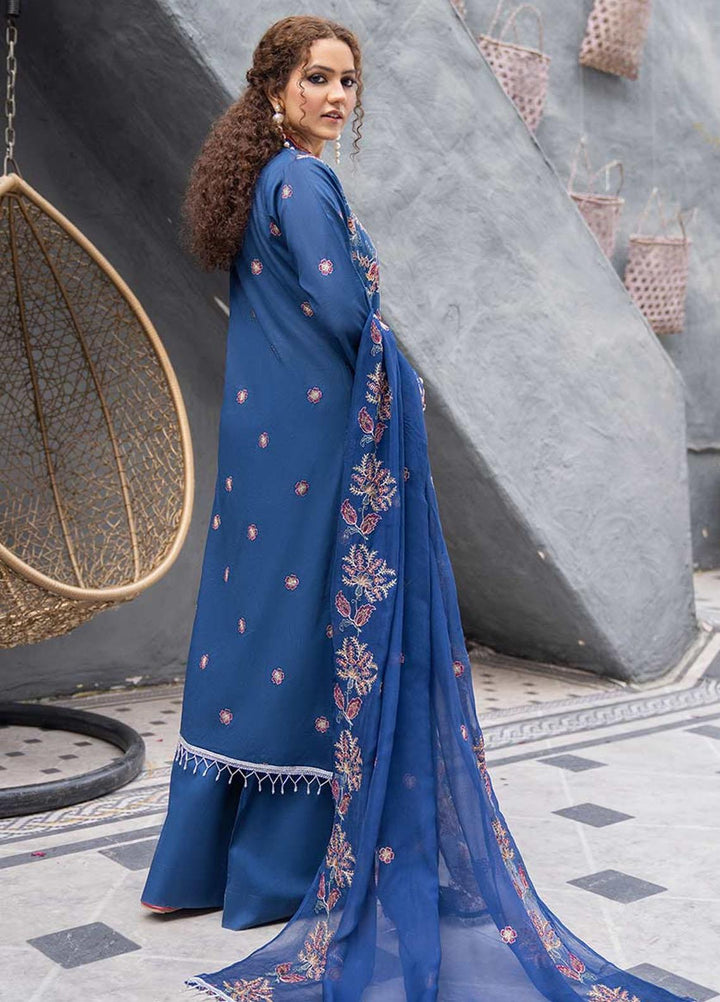 Feroza Embroidered Lawn Suits Unstitched 3 Piece FZ23LL D-07 - Spring / Summer Collection