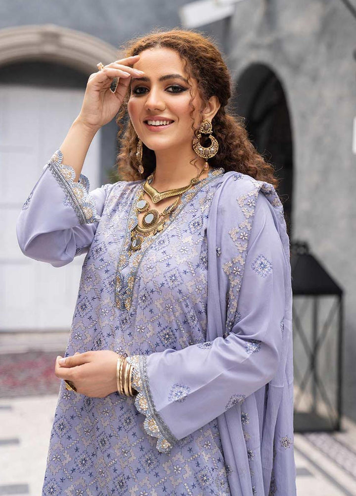 Feroza Embroidered Lawn Suits Unstitched 3 Piece FZ23LL D-08 - Spring / Summer Collection