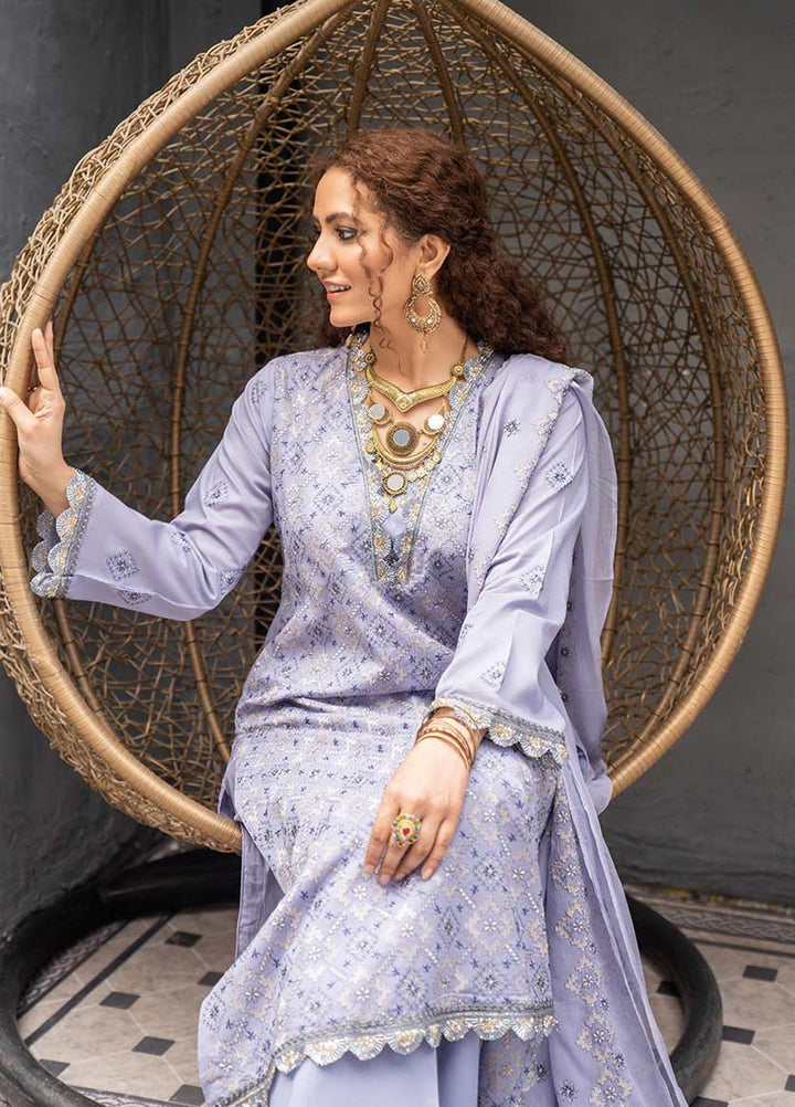 Feroza Embroidered Lawn Suits Unstitched 3 Piece FZ23LL D-08 - Spring / Summer Collection