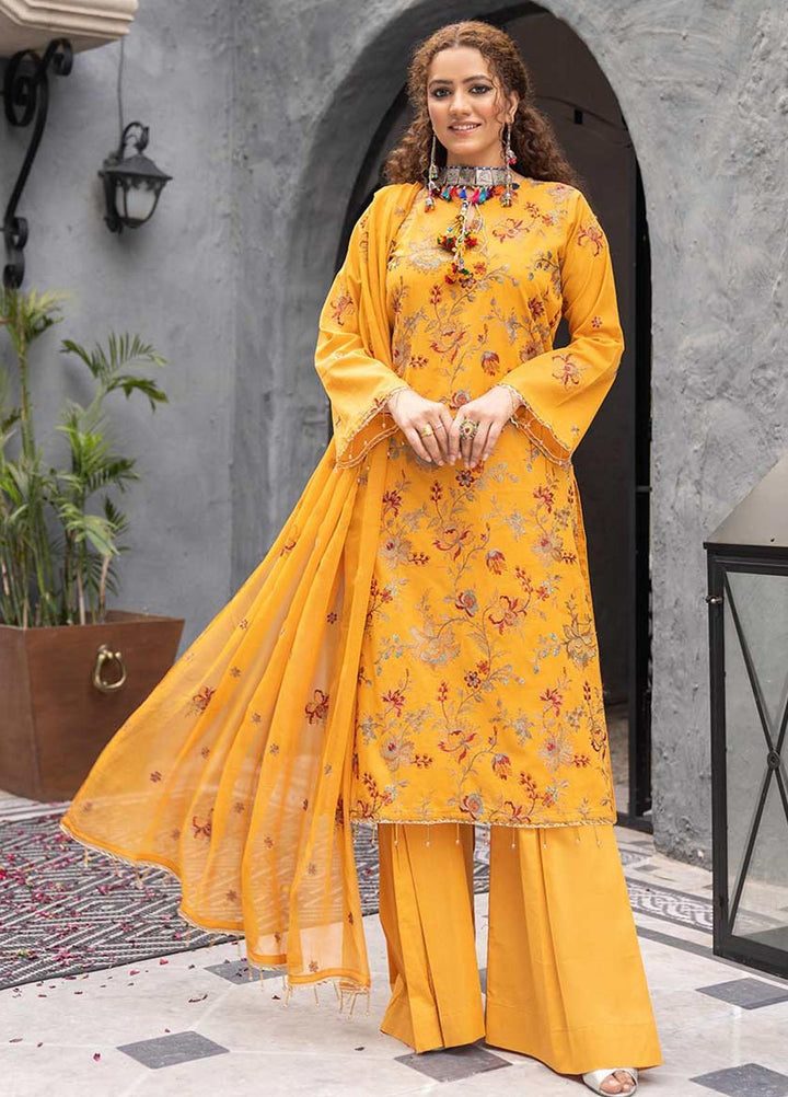 Feroza Embroidered Lawn Suits Unstitched 3 Piece FZ23LL D-09 - Spring / Summer Collection