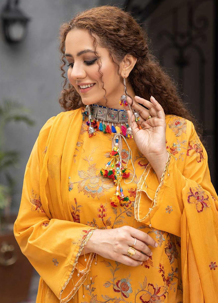 Feroza Embroidered Lawn Suits Unstitched 3 Piece FZ23LL D-09 - Spring / Summer Collection