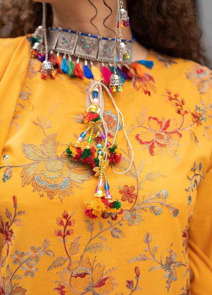 Feroza Embroidered Lawn Suits Unstitched 3 Piece FZ23LL D-09 - Spring / Summer Collection