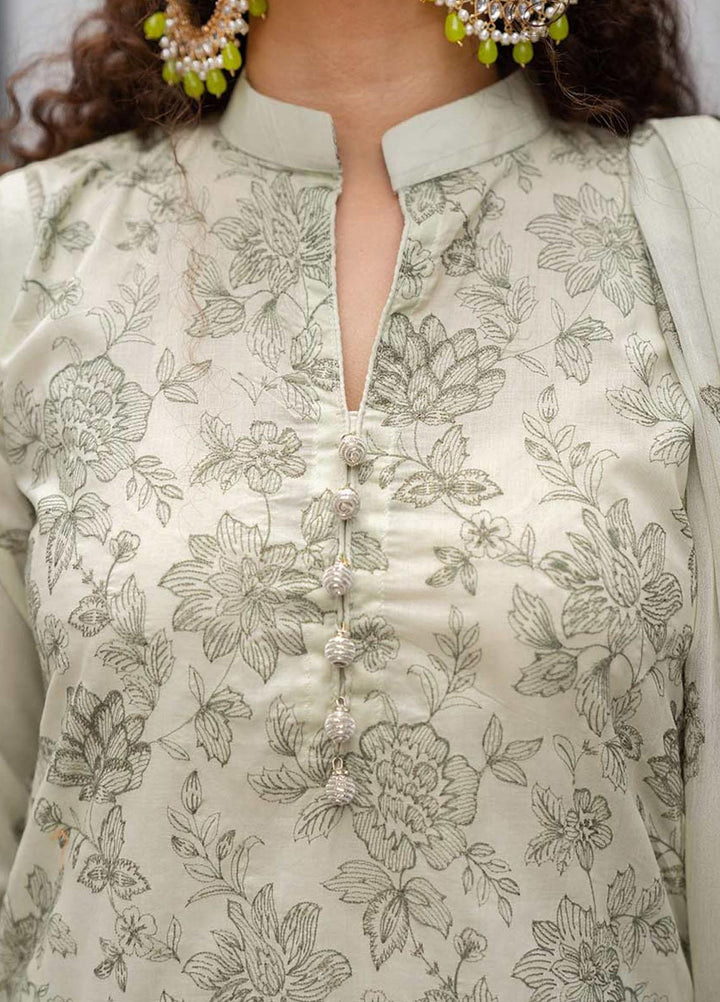 Feroza Embroidered Lawn Suits Unstitched 3 Piece FZ23LL D-10 - Spring - Summer Collection