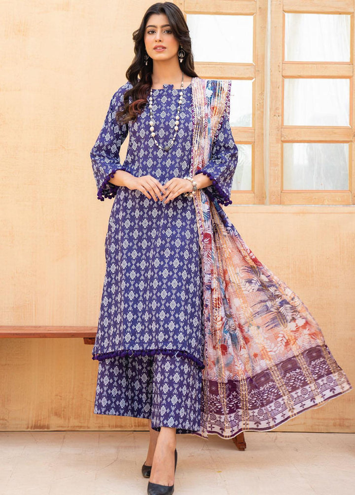 Feroza Printed  Suits Unstitched 3 Piece FZ23D D-04 - Summer Collection