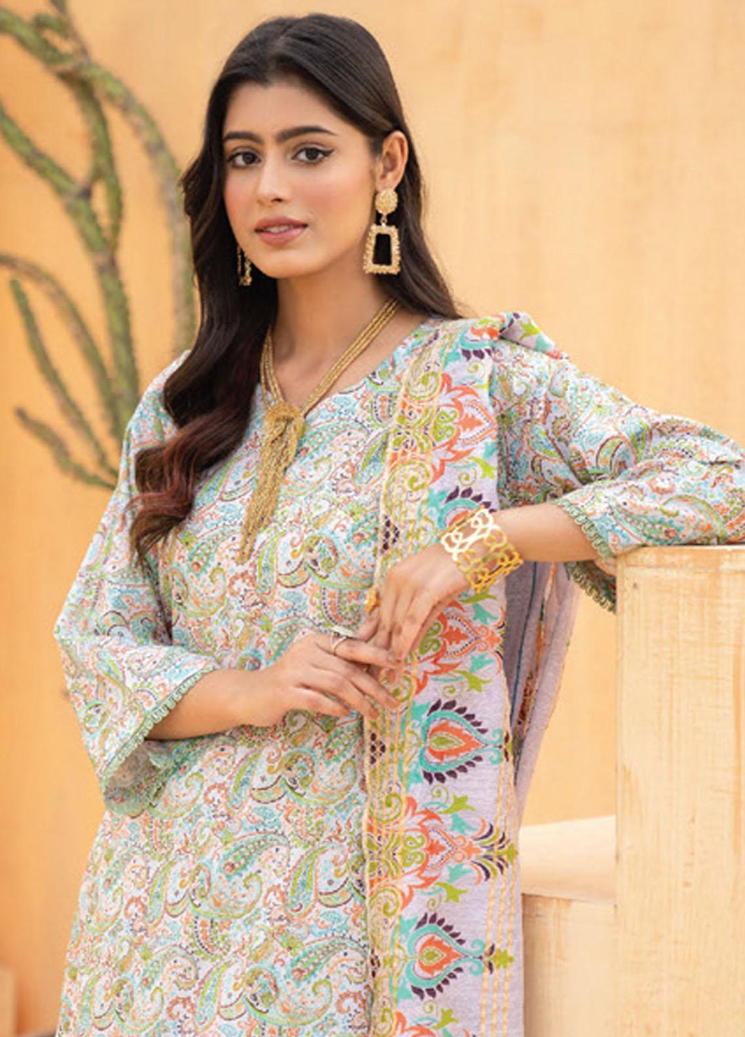 Feroza Printed  Suits Unstitched 3 Piece FZ23D D-05 - Summer Collection