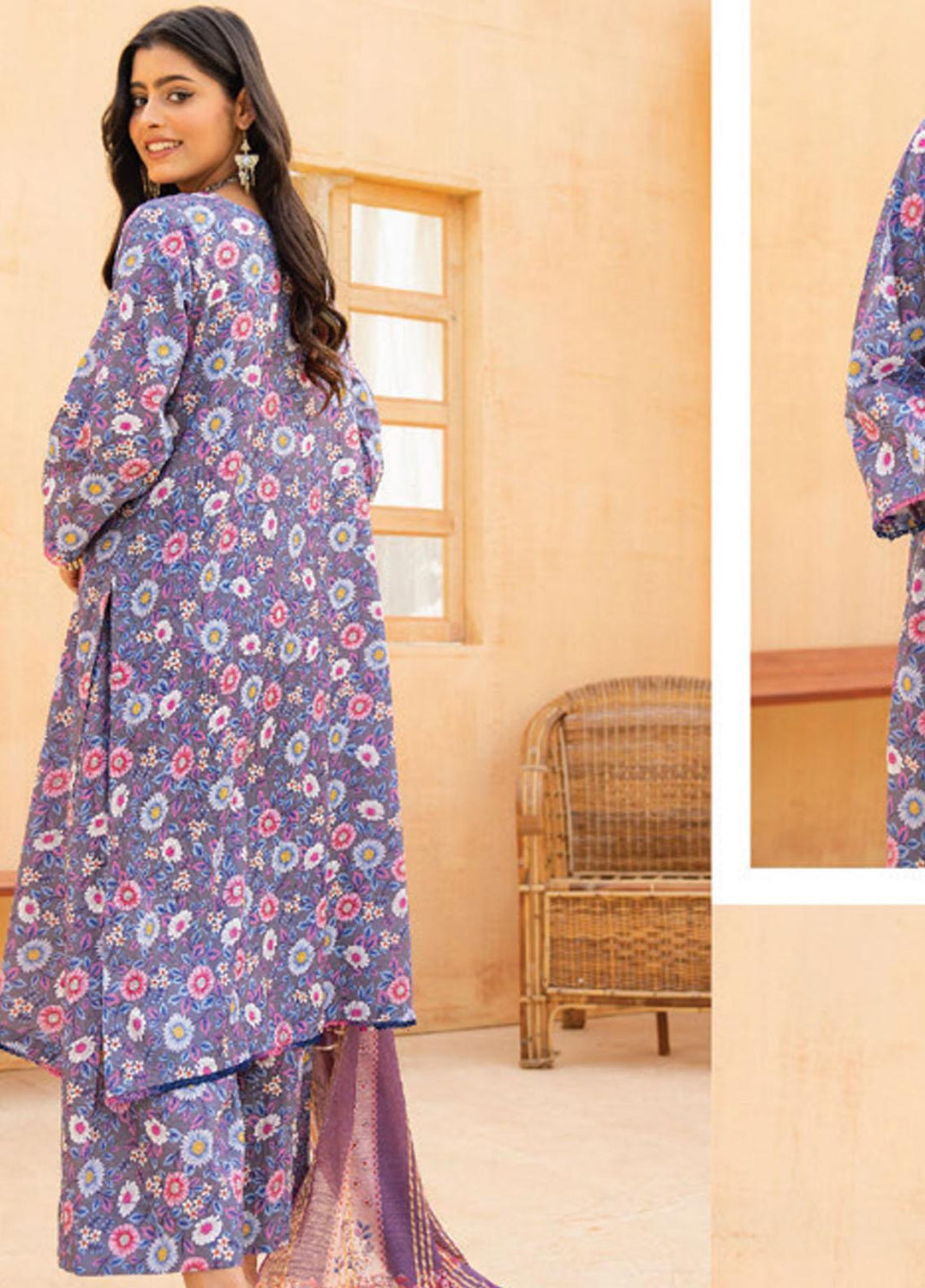 Feroza Printed  Suits Unstitched 3 Piece FZ23D D-06 - Summer Collection