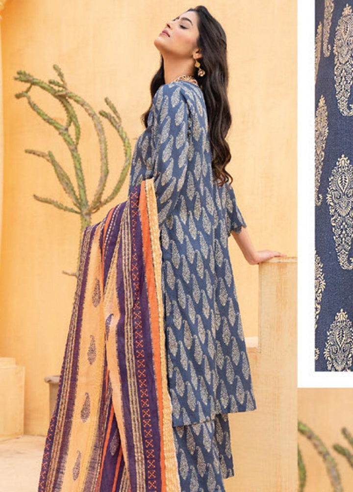 Feroza Printed  Suits Unstitched 3 Piece FZ23D D-08 - Summer Collection