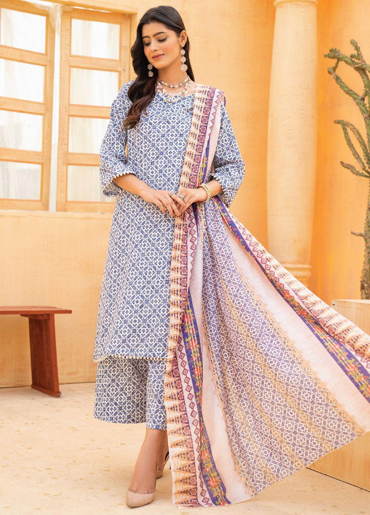 Feroza Printed  Suits Unstitched 3 Piece FZ23D D-10 - Summer Collection