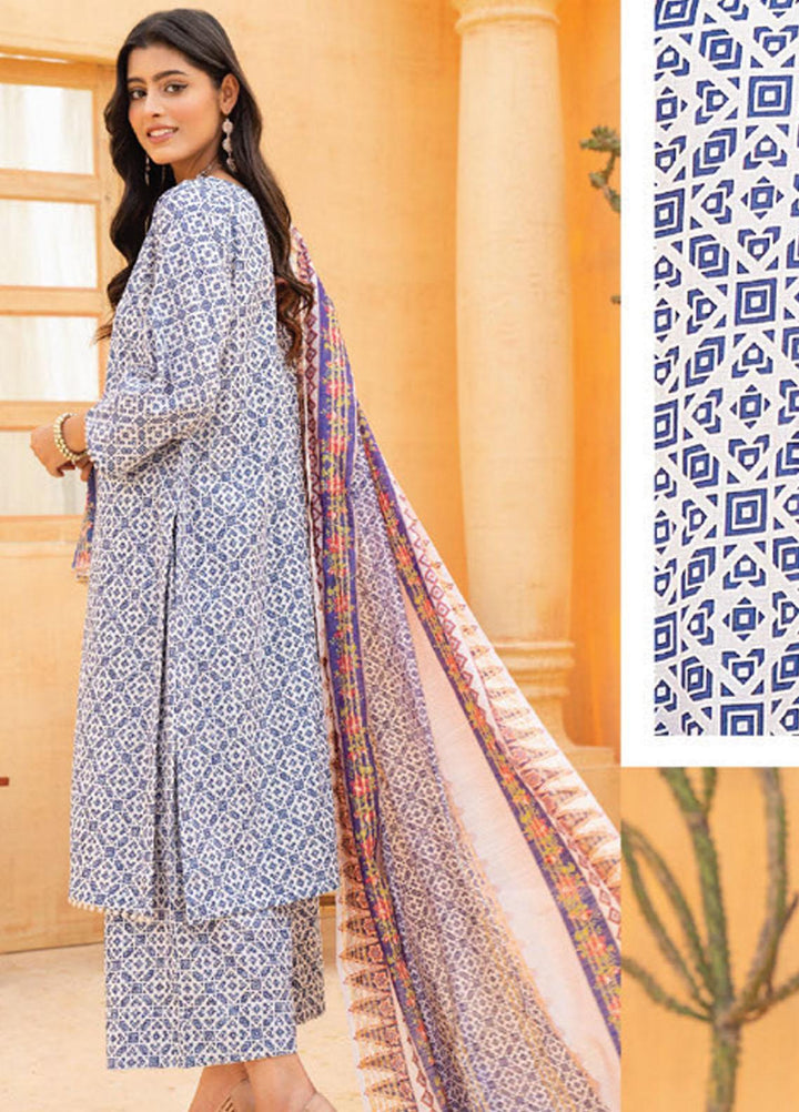 Feroza Printed  Suits Unstitched 3 Piece FZ23D D-10 - Summer Collection