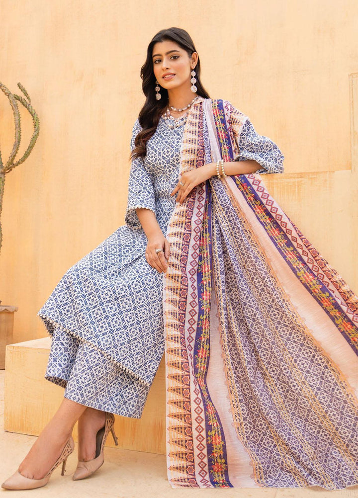 Feroza Printed  Suits Unstitched 3 Piece FZ23D D-10 - Summer Collection