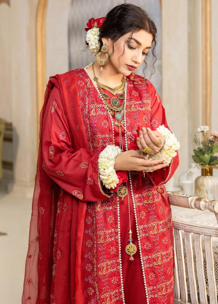 Feroza Embroidered Lawn Suits Unstitched 3 Piece FZ23LL-2 D-02 - Luxury Collection