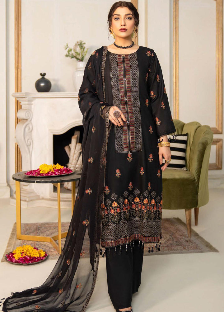 Feroza Embroidered Lawn Suits Unstitched 3 Piece FZ23LL-2 D-03 - Luxury Collection
