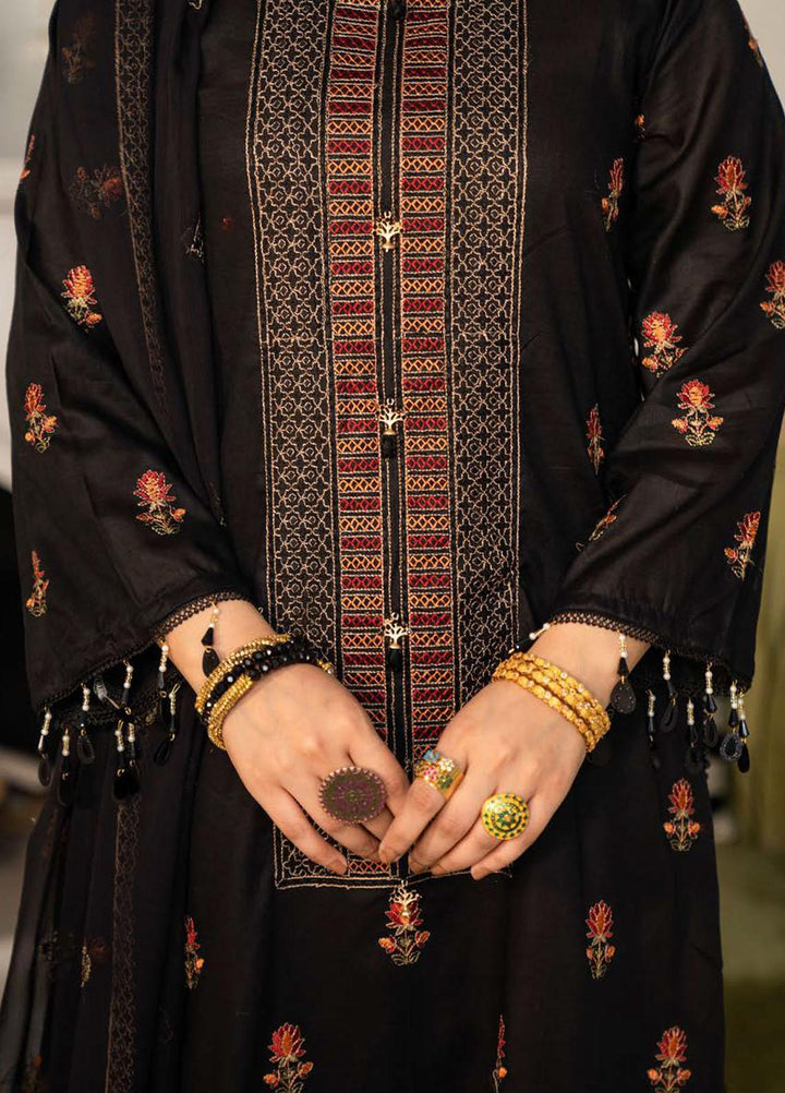 Feroza Embroidered Lawn Suits Unstitched 3 Piece FZ23LL-2 D-03 - Luxury Collection