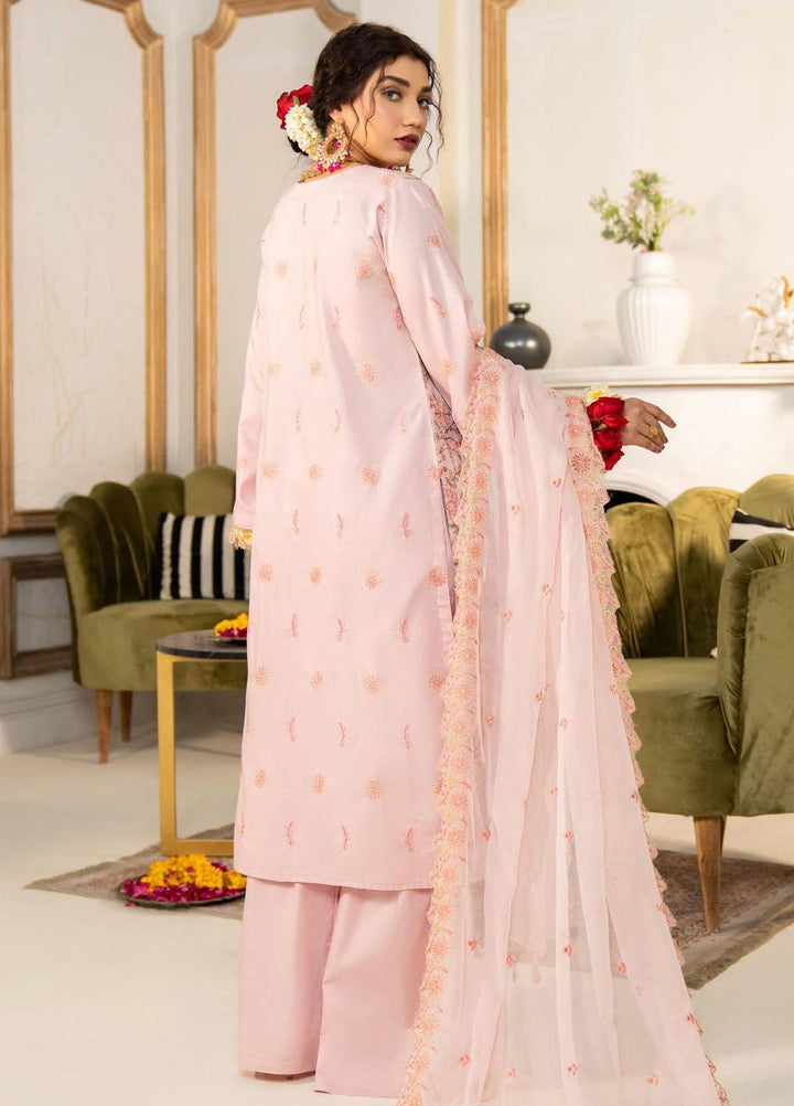 Feroza Embroidered Lawn Suits Unstitched 3 Piece FZ23LL-2 D-04 - Luxury Collection