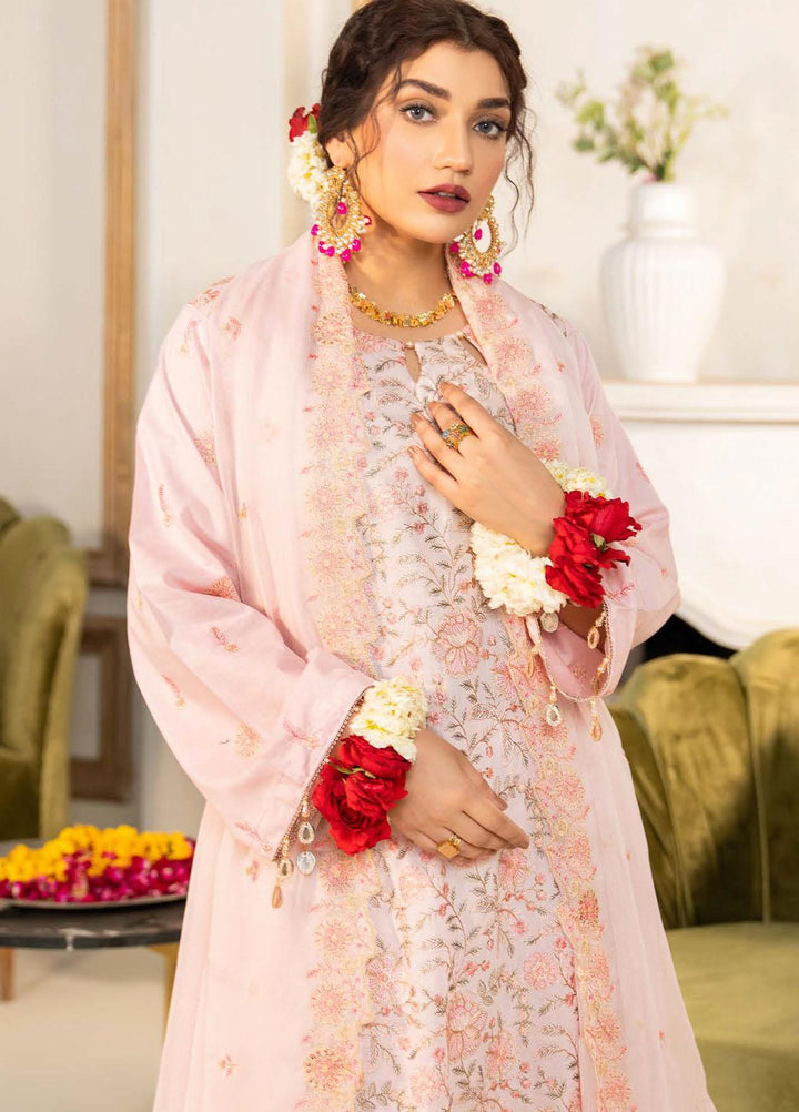 Feroza Embroidered Lawn Suits Unstitched 3 Piece FZ23LL-2 D-04 - Luxury Collection