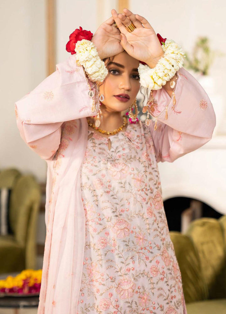 Feroza Embroidered Lawn Suits Unstitched 3 Piece FZ23LL-2 D-04 - Luxury Collection