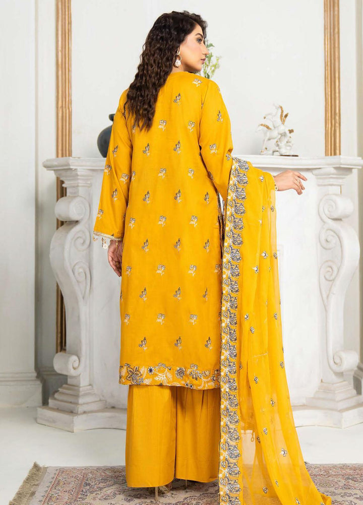 Feroza Embroidered Lawn Suits Unstitched 3 Piece FZ23LL-2 D-06 - Luxury Collection