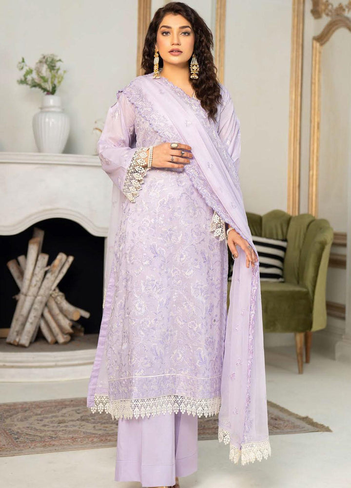 Feroza Embroidered Lawn Suits Unstitched 3 Piece FZ23LL-2 D-10 - Luxury Collection