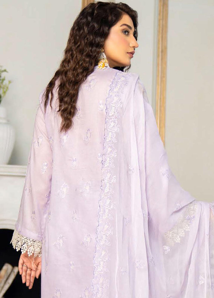 Feroza Embroidered Lawn Suits Unstitched 3 Piece FZ23LL-2 D-10 - Luxury Collection