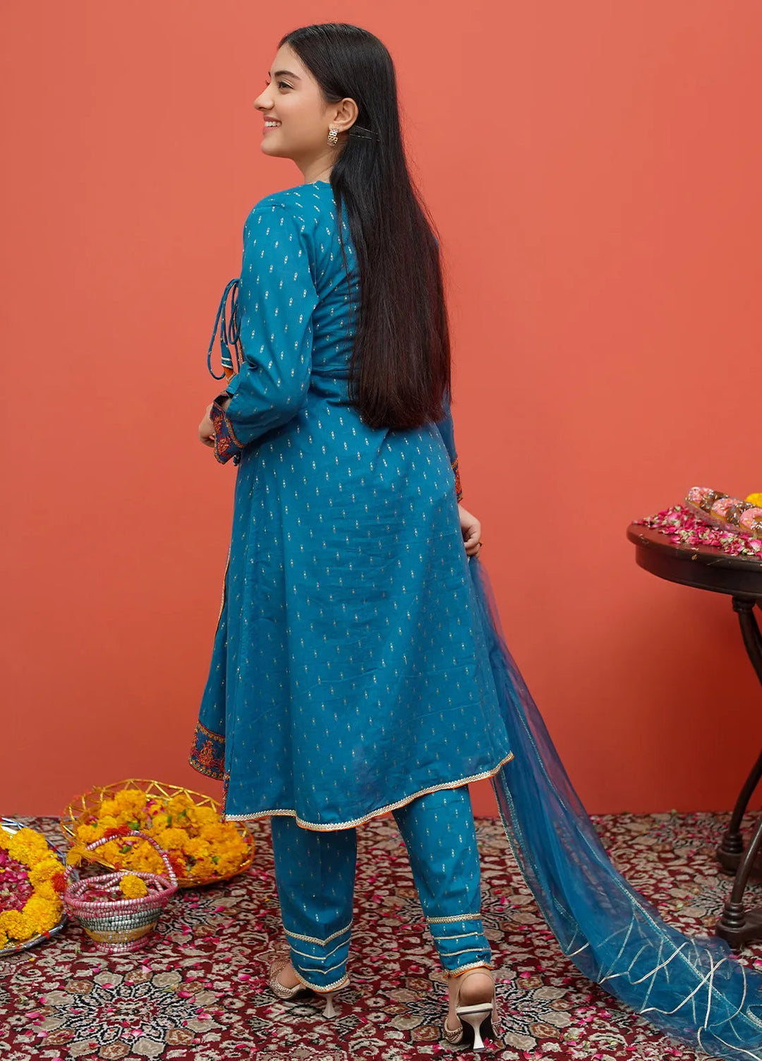 Festive Ensemble By Modest Pret Casual Cotton 3 Piece Suit 8375