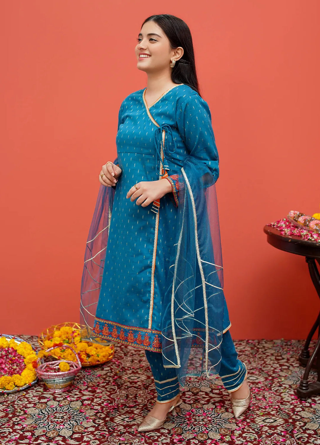 Festive Ensemble By Modest Pret Casual Cotton 3 Piece Suit 8375