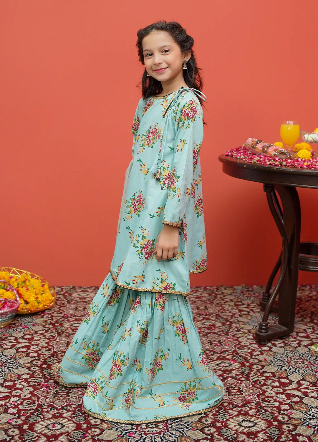 Festive Ensemble By Modest Pret Casual Cotton 3 Piece Suit 8395