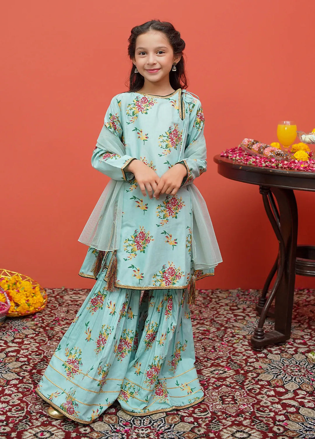 Festive Ensemble By Modest Pret Casual Cotton 3 Piece Suit 8395