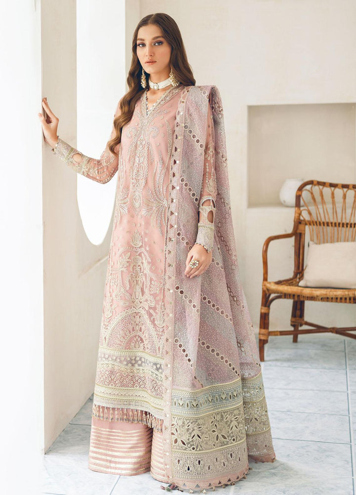 Festive Splendour By Jazmin Embroidered Net Suits Unstitched 3 Piece JZ22FS Alvis - Wedding Collection