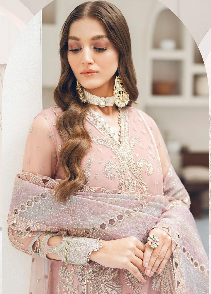 Festive Splendour By Jazmin Embroidered Net Suits Unstitched 3 Piece JZ22FS Alvis - Wedding Collection