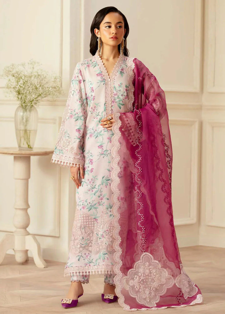 Feya by Nureh Embroidered Lawn Suit Unstitched 3 Piece NU25F FE-01 - Summer Collection