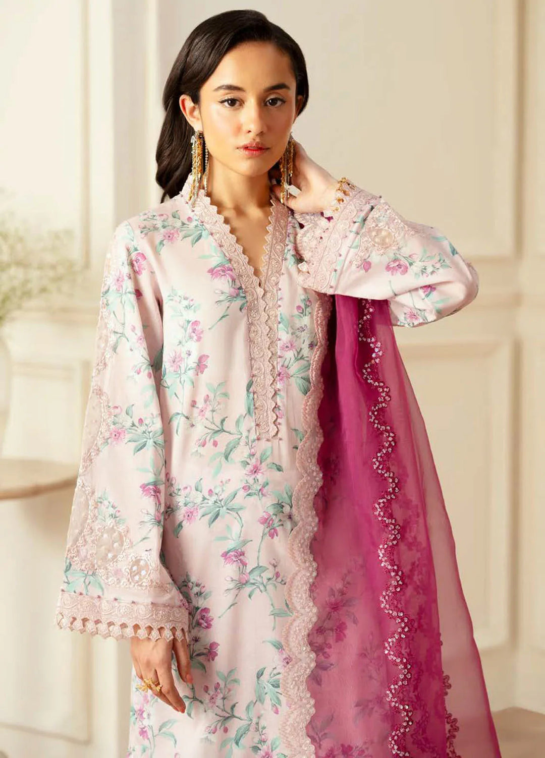 Feya by Nureh Embroidered Lawn Suit Unstitched 3 Piece NU25F FE-01 - Summer Collection