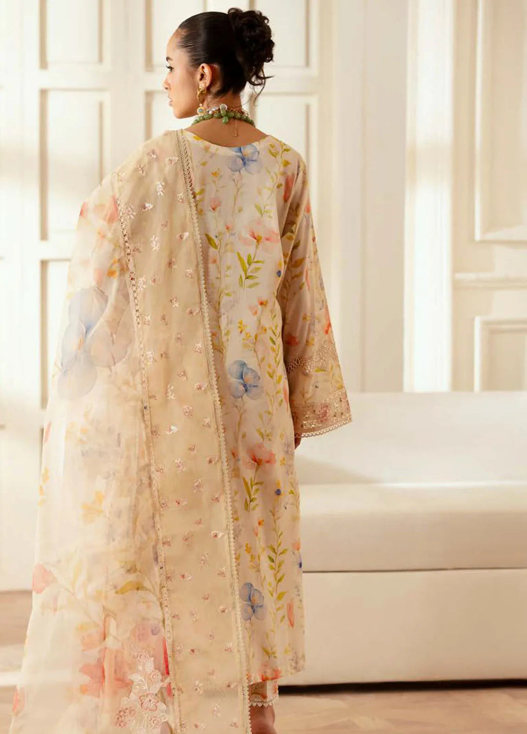 Feya by Nureh Embroidered Lawn Suit Unstitched 3 Piece NU25F FE-02 - Summer Collection