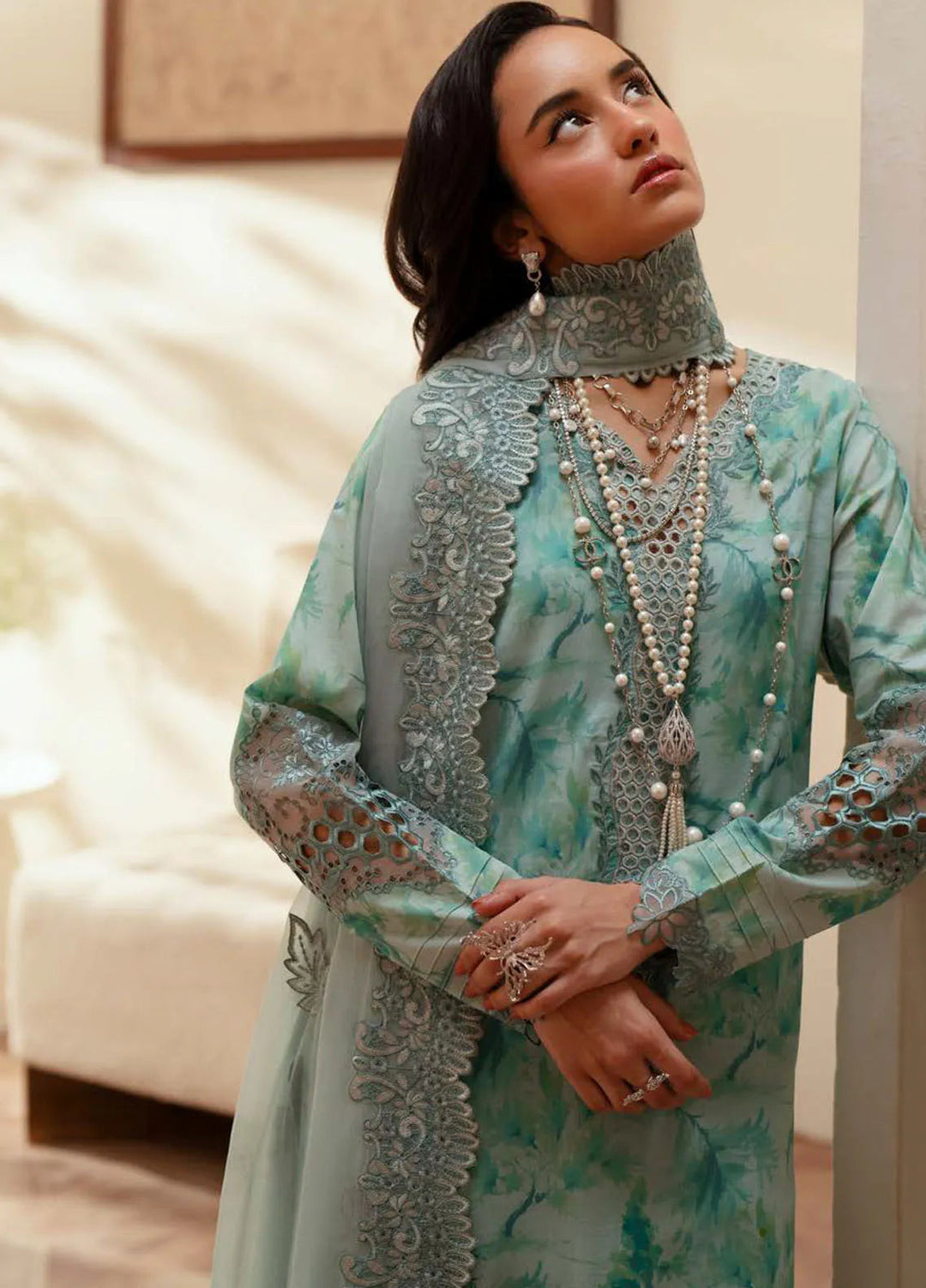 Feya by Nureh Embroidered Lawn Suit Unstitched 3 Piece NU25F FE-03 - Summer Collection